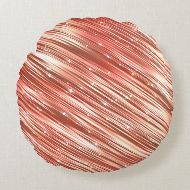 Bright abstract vintage background with glitterabs round cushion (Front)