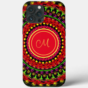 Bright abstracted iPhone 13 pro max case