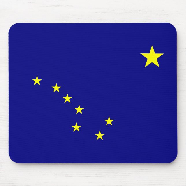 Bright Alaskan Flag Mouse Mat (Front)