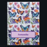 Bright and Beautiful Fluttering Wings Butterfly Notebook<br><div class="desc">Get ready to flutter into a world of imagination with our vibrant butterfly-themed notebook! Perfect for students and kids, this whimsical journal will add a burst of colour to their everyday lives. Let their creativity take flight as they fill its pages with dreams, doodles, and brilliant ideas. With a kaleidoscope...</div>