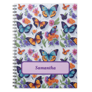Bright and Beautiful Fluttering Wings Butterfly Notebook