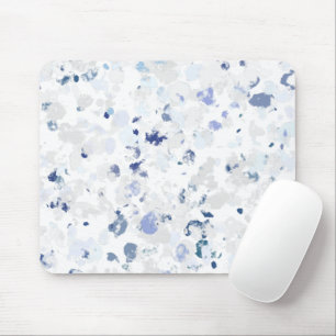 Bright and Blue and Grey Splatter Mouse Mat