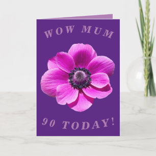 Bright and Bold 90th Birthday Card for Mum