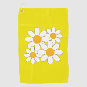 Bright and Bold Daisy Golf Towel