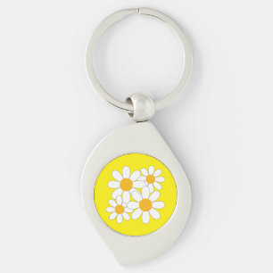 Bright and Bold Daisy Key Ring