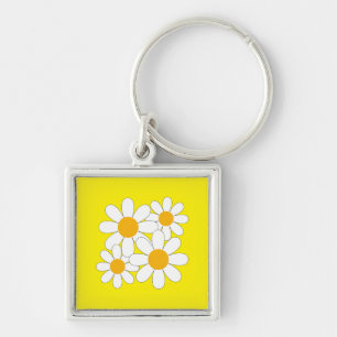 Bright and Bold Daisy Key Ring