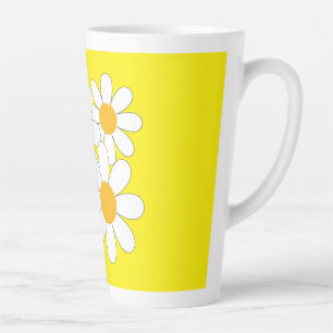 Bright and Bold Daisy Latte Mug