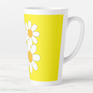 Bright and Bold Daisy Latte Mug