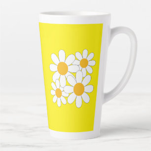 Bright and Bold Daisy Latte Mug