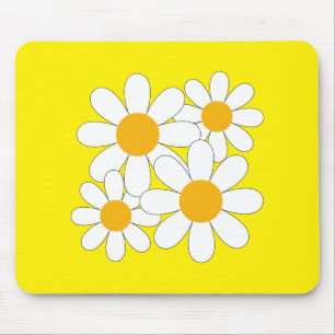 Bright and Bold Daisy Mouse Mat