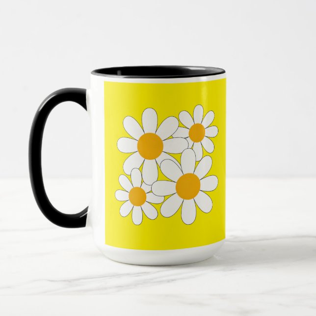 Bright and Bold Daisy Mug (Left)