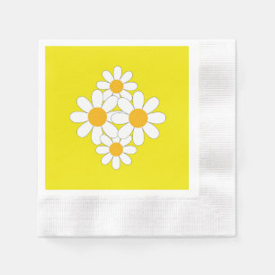 Bright and Bold Daisy Napkin