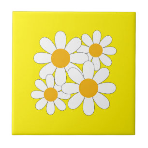 Bright and Bold Daisy Tile