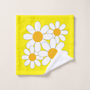 Bright and Bold Daisy Wash Cloth