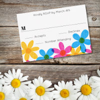 Bright and Bold Hippie Flowers Spring Wedding