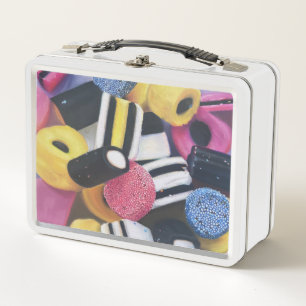 Bright and cheerful lunch box/case metal lunch box