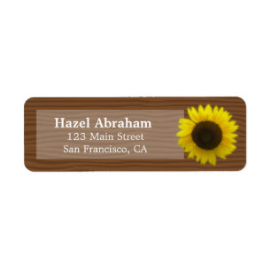 Bright and cheerful sunflower on wood grain