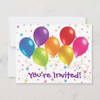 Bright and Cheery Birthday Invitation