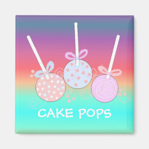 Bright and Cheery Cake Pops Magnet