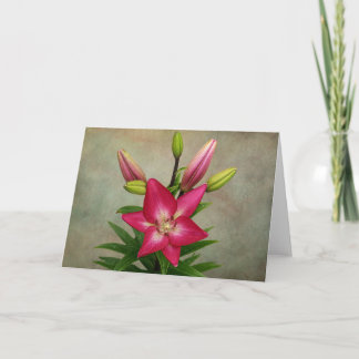 Bright and colorful festive flowers card