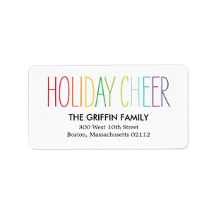 Bright and Colourful Address Labels