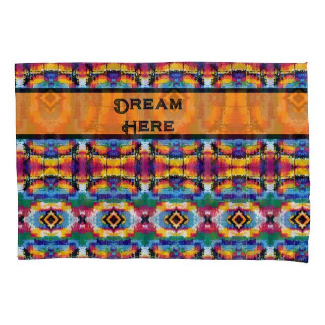 Bright and Colourful Bedding Pillowcase (Front)