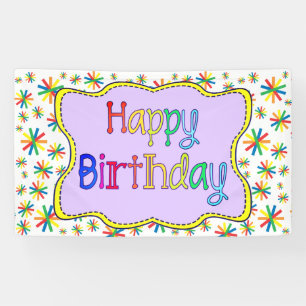 Bright and Colourful Birthday Banner