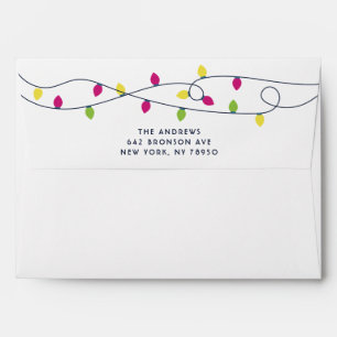Bright and Colourful Christmas Lights Envelopes