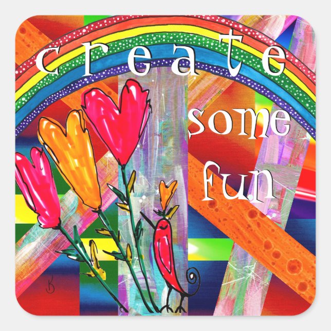Bright and Colourful Create Some Fun Stickers (Front)