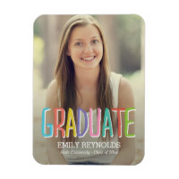 Bright and Colourful Graduation Announcement Magne