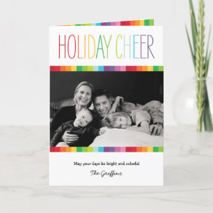 Bright and Colourful Holiday Photo Card