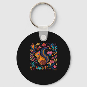 Bright And Colourful Illustration Of A Squirrel Su Key Ring