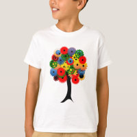 Bright and Colourful Mechanical Gear Tree