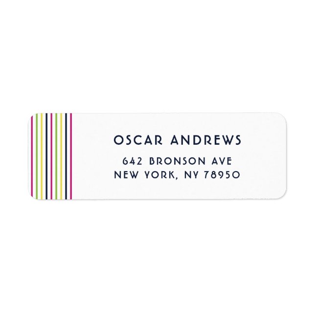 Bright and Colourful Pinstripes Pattern (Front)
