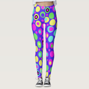 Bright and Colourful Polka Dot Leggings