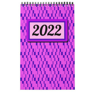 Bright and Colourful Retro Graphic Calendar