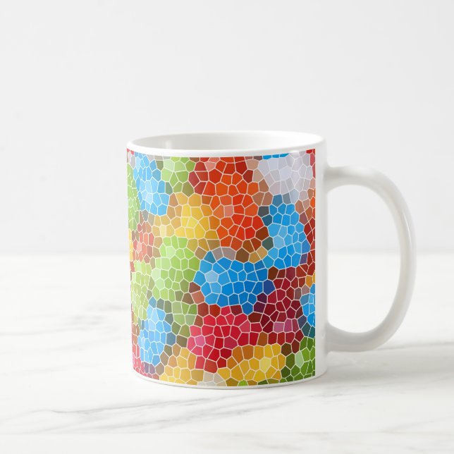 Bright and Colourful Unique Pattern Coffee Mug (Right)
