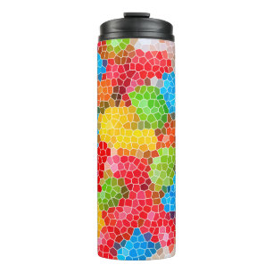 Bright and Colourful Unique Pattern Thermal Tumbler