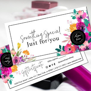 Bright and Colourful Wildflower Gift Certificate