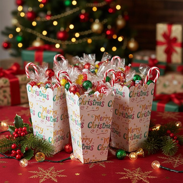 Bright and cool Merry Christmas Favour Box (Creator Uploaded)