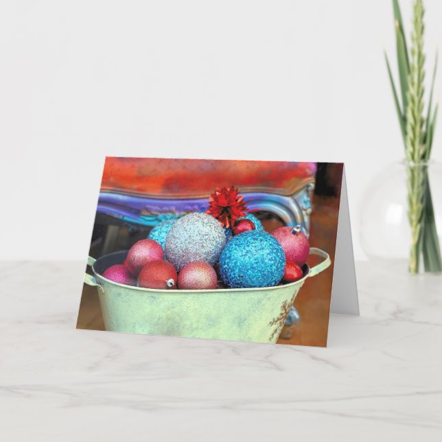 Bright and festive  thank you card (Front)