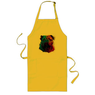 Bright and Fluffy Chinese Shar Pei dog, Shar-Pei Long Apron