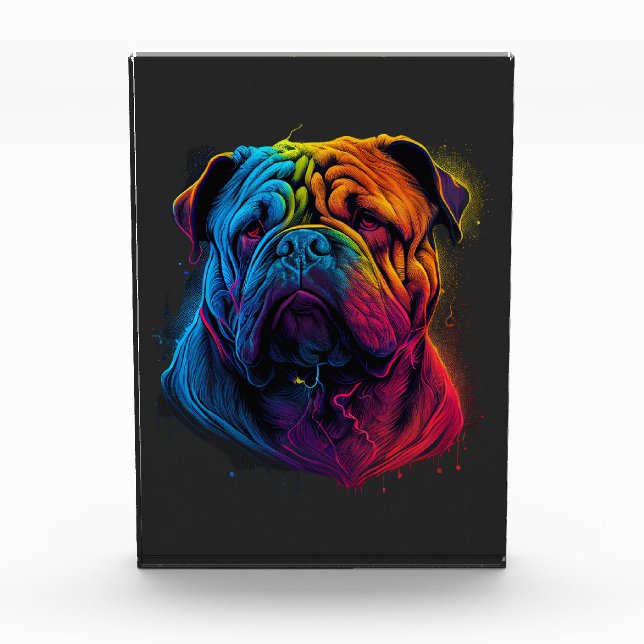 Bright and Fluffy Chinese Shar Pei dog, Shar-Pei Photo Block (Front)
