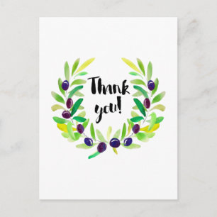 Bright and Fresh Thank You Postcard