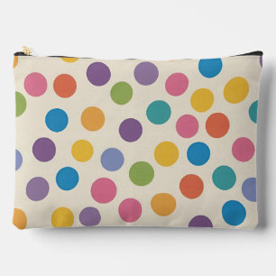Bright and Fun Abstract Hexagon Design Accessory Pouch