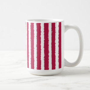 Bright and Fun Christmas Red and White Stripes Coffee Mug