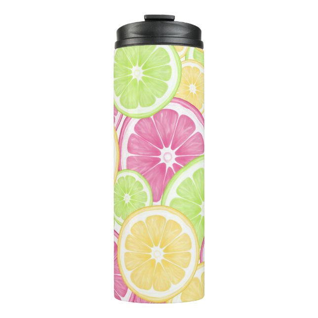 Bright and Fun Citrus Pop Summer Thermal Tumbler (Front)