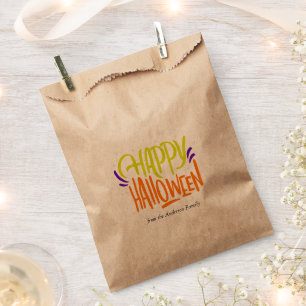 Bright and Fun "Happy Halloween" Favour Bags