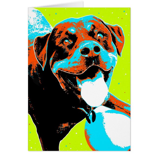 Bright and Fun Rottweiler Portrait (Front)