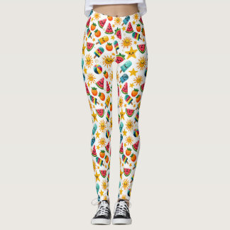 Bright and Fun Summer Vibes Leggings